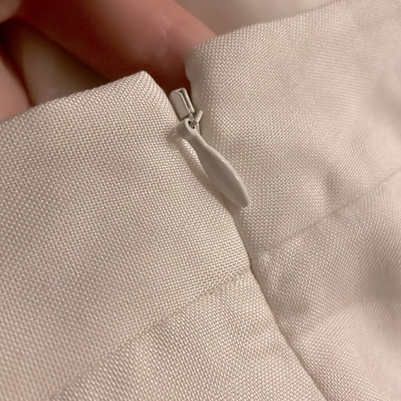 J. McLaughlin Slater Slim Pant NWT Silk White Size 10 - Picture 4 of 10